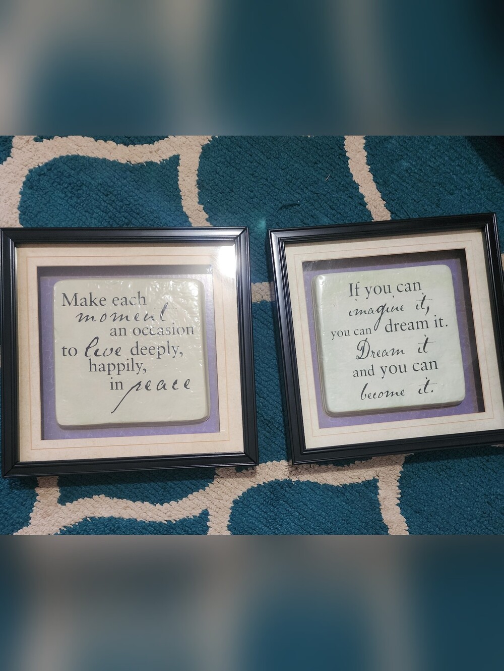 Interior Design Deco framed art 10"x10"
